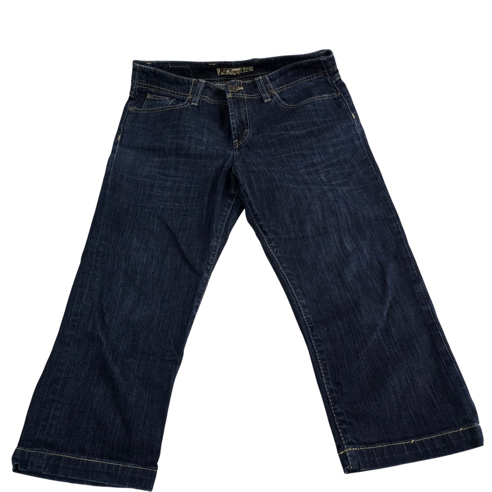 BKE Britni Denim Jeans Women's Size 29 Dark Wash Stretch Cropped Bootcut Pants